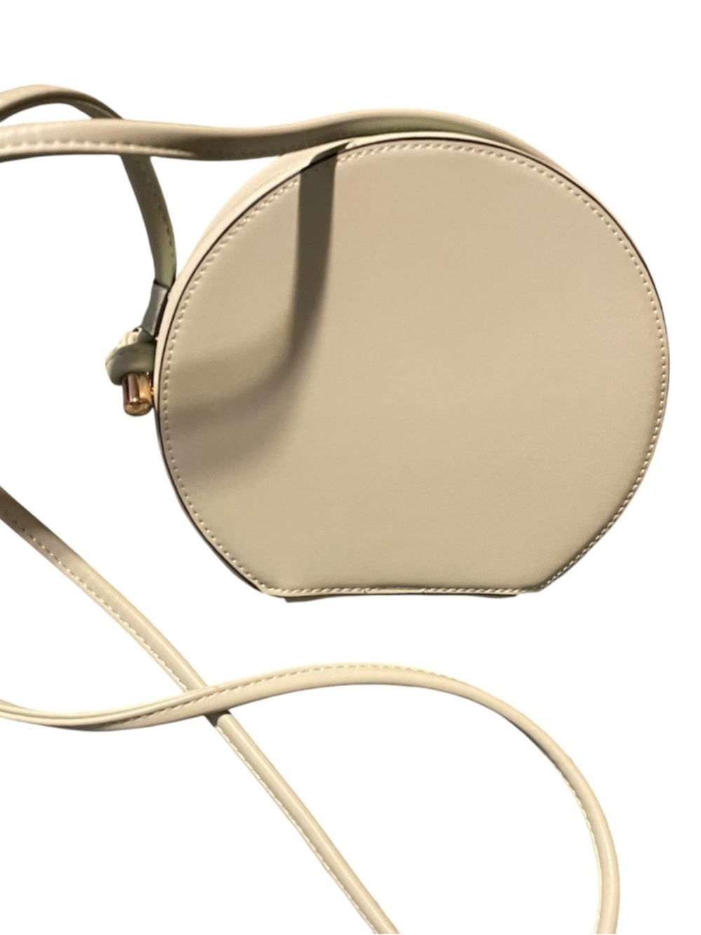 Round Crossbody Bag in Light Green - Minimal Women's Shoulder Bag